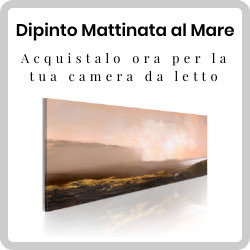 Regalati questo raffinato dipinto per la tua camera da letto: cosa  pi bello vedere appena svegli di una Mattinata al mare?
