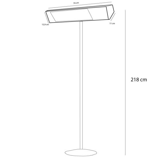 SINED  Outdoor Wifi Infrared Heater With Pole is a product on offer at the best price