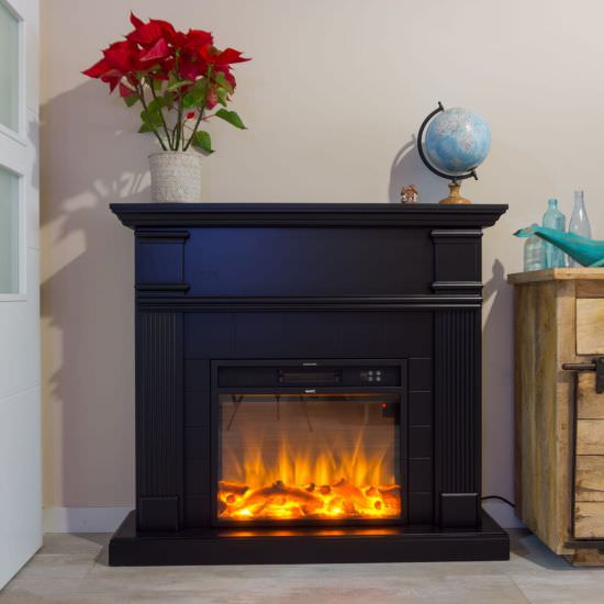 MPC  Black electric fireplace for decorating is a product on offer at the best price