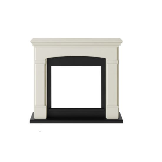MPC  Cream white floor standing fireplace is a product on offer at the best price