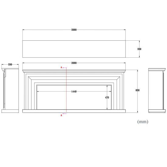 SINED  Merapi Creamy White Fireplace Frame is a product on offer at the best price