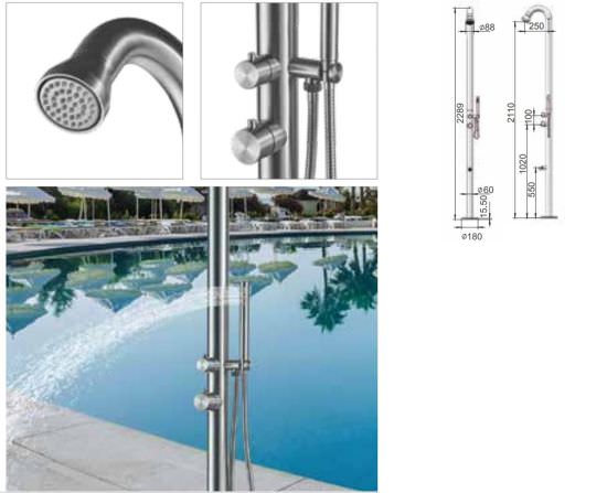 SINED  High quality black outdoor shower is a product on offer at the best price