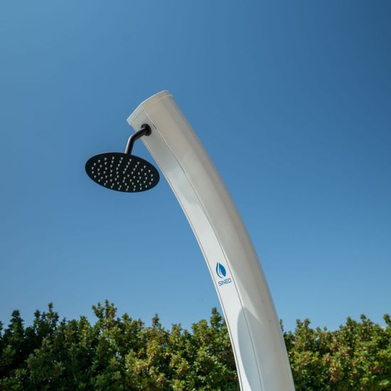 SINED  Ducha Solar De Aluminio Blanca es un producto que se ofrecen al mejor precio