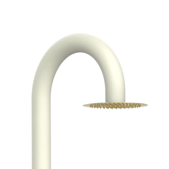 SINED  Gold white shower with mobile hand showe is a product on offer at the best price