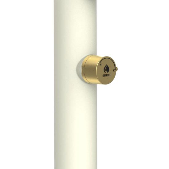 SINED  Doccia bianca Oro con doccino mobile è un prodotto in offerta al miglior prezzo online