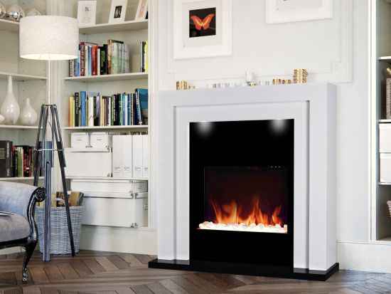 Electric Assembled Fireplace Hampton Easy Installation
