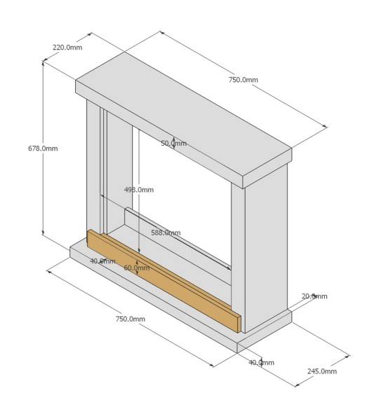 TAGU the missing piece  Rivestimento Bianco Per Caminetto  un prodotto in offerta al miglior prezzo online