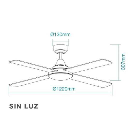 MARTEC  Moderno ventilatore senza luce bianco  un prodotto in offerta al miglior prezzo online