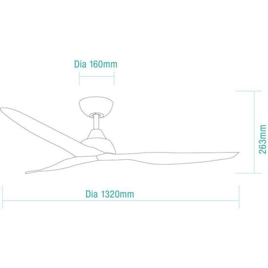 MARTEC  Avoca Dc Bianco Abs 1320mm Wifi è un prodotto in offerta al miglior prezzo online