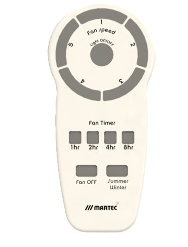 MARTEC  White led fan with remote control is a product on offer at the best price