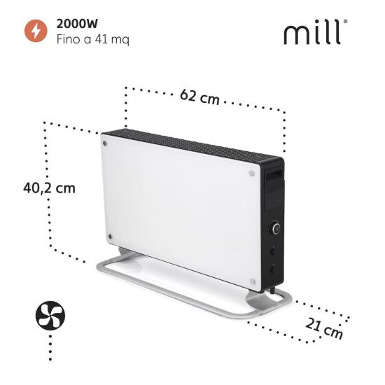 Mill  Portable white convector is a product on offer at the best price