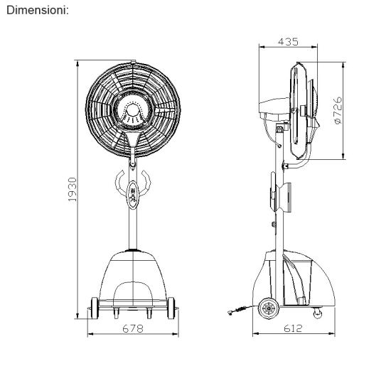 O fresh Ventilatore nebulizzatore professionale è un prodotto in offerta al miglior prezzo online