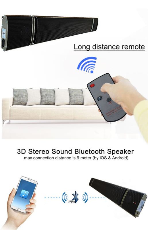 SINED  Riscaldatore Infrarossi Con Bluetooth  un prodotto in offerta al miglior prezzo online