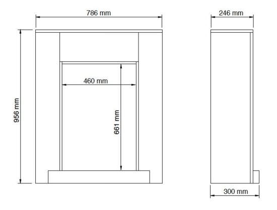 Xaralyn  Electric Fireplace Elski With Surround is a product on offer at the best price