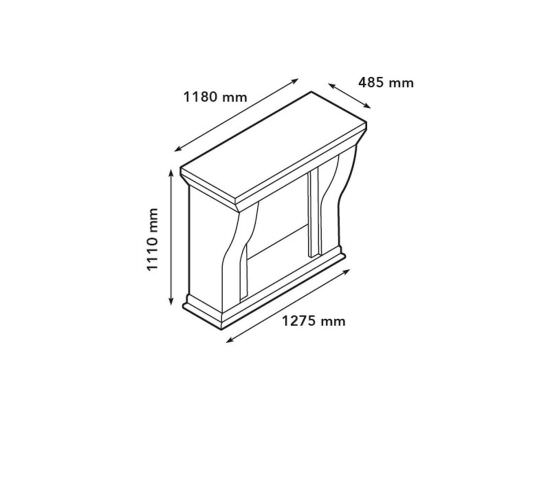 Xaralyn  Elektrischer Kamin Mit Steinumrandung ist ein Produkt im Angebot zum besten Preis