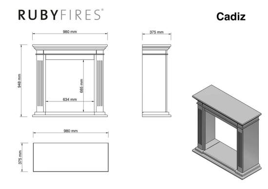 Xaralyn  Complete Fireplace With Classic Frame is a product on offer at the best price