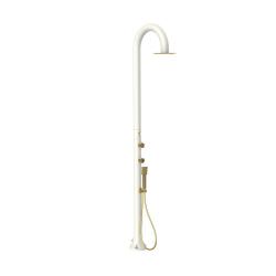 SINED Gold white shower with mobile hand showe is a product on offer at the best price
