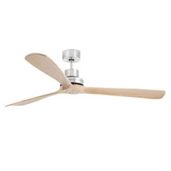 Large Ceiling Fan Without Light 3 Solid Pine Wood Blades