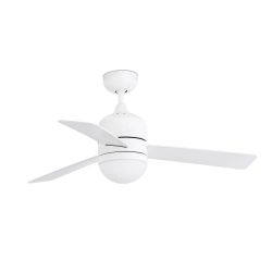 Ventilador De Techo Blanco Con Luz Cebu