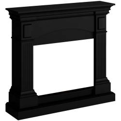 Black Wood Cladding For Fireplace