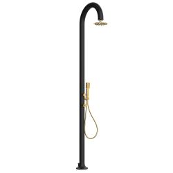 SINED  Black Gold Aluminum Shower With Hand Shower is a product on offer at the best price