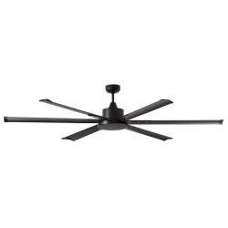 Black fan with aluminum blades