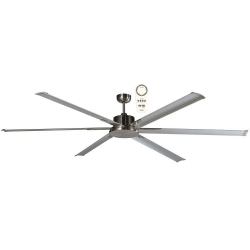 Ventilateur de plafond gris aluminium