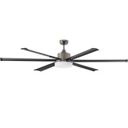 Ventilateur gris avec pales en aluminium