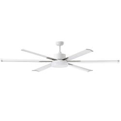 Ventilateur LED blanc et gris