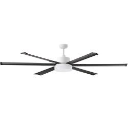 Ventilateur Lumire LED DC noir et blanc