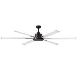 Grand ventilateur noir  6 pales