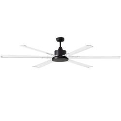 Ventilateur noir avec pales blanches