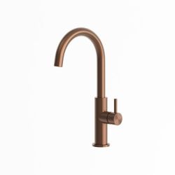 Rubinetto miscelatore cucina basso inox