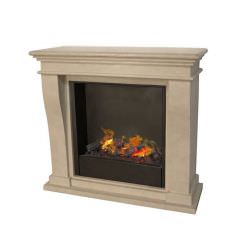 Electric white water fireplace