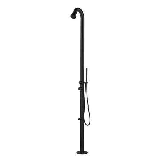 High quality black outdoor shower