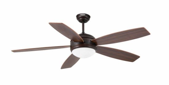 Ventilador De Techo Marron Con Luz Vanu