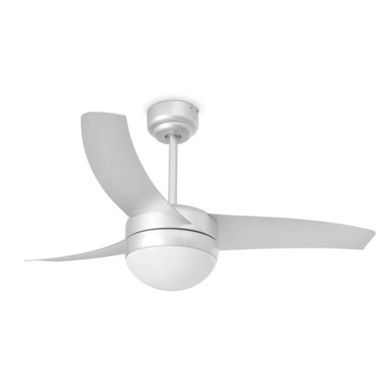 Ventilador De Techo Gris Con Luz Easy