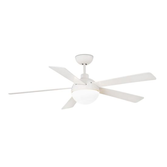 Ventilador Blanco Con Luz Led Izaro
