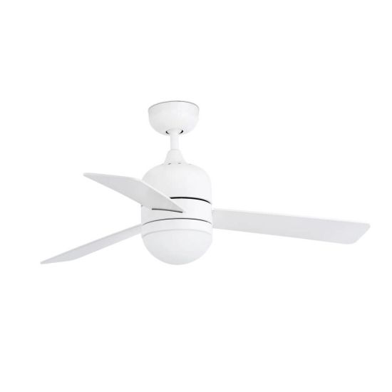 Ventilador De Techo Blanco Con Luz Cebu