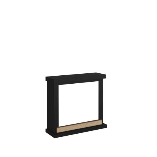 Frame Fireplace Black Deep Model Hagen