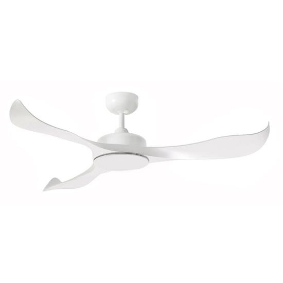 White ceiling fan without light