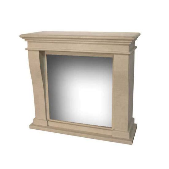 Stone frame for fireplace