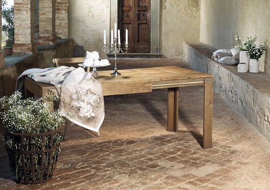 rustic kitchen table