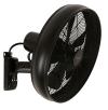Wall fan Black with remote control