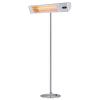 Outdoor infrared heater with pole