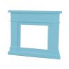 Turquoise Blue Electric Fireplace Frame