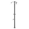 Multijet Outdoor Triple Shower With Made In Italy Taps, Totally In Stainless Steel Aisi 316l, Which Guarantees An Excellent Resistance To Corrosion. Base With High Thickness That Guarantees Great Stability And Sturdiness For Anchoring To The Ground.