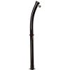 Solar garden shower Tom Solar heated shower with PVC structure black Tank 18 liters Round ABS shower head 7 cm and metal mixer height 211 cm Complete with shower tray and the necessary to mount it