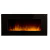 Wall Fireplace CheminArte Volcano XXL Color Style with colour changing Leds Fireplace without real combustion Very realistic flame effect Heating power 1000-2000W Remote control included Dimensions 120x13x45 cm