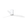 Matt White Ceiling Fan With Clear Blades